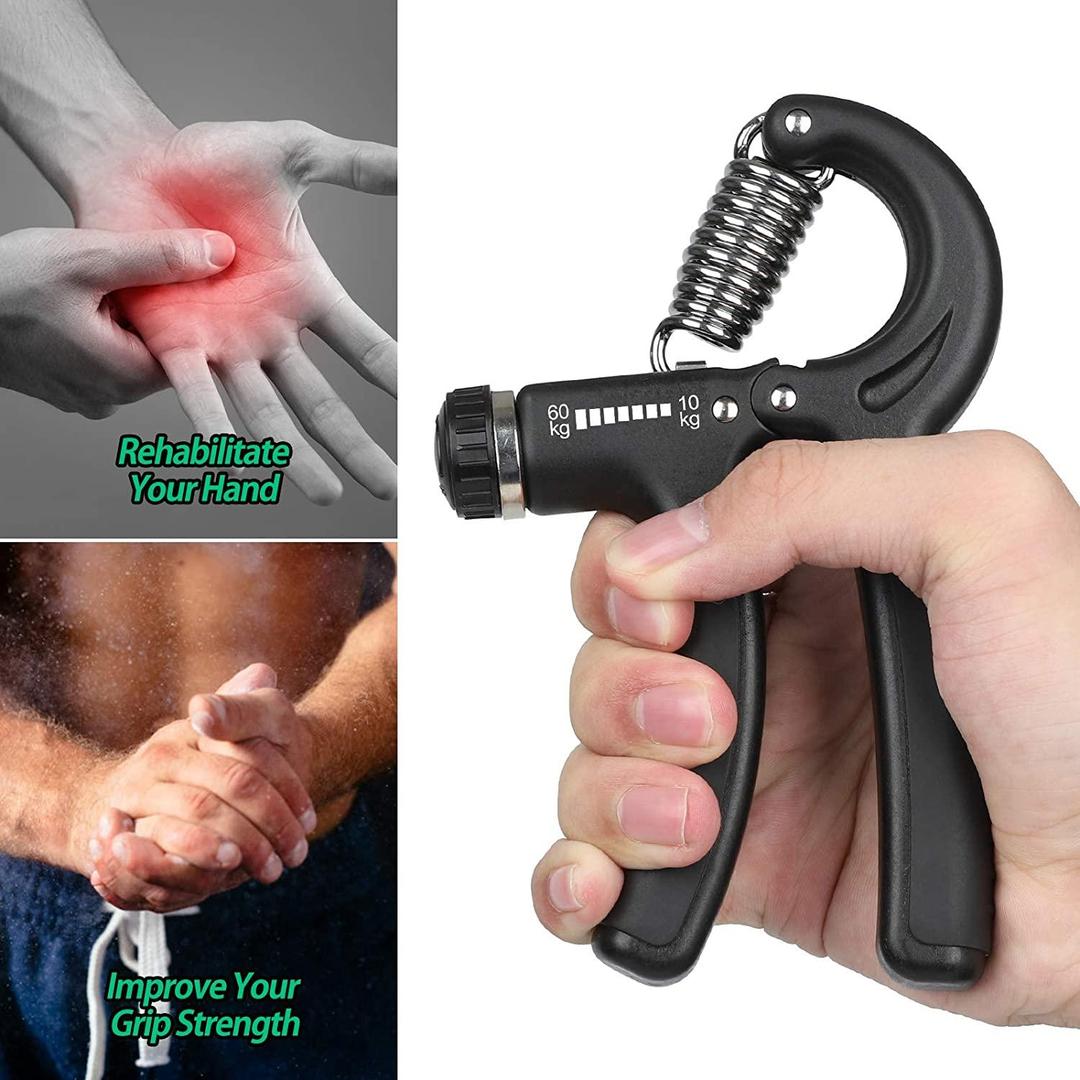 Adjustable spring hand gripper