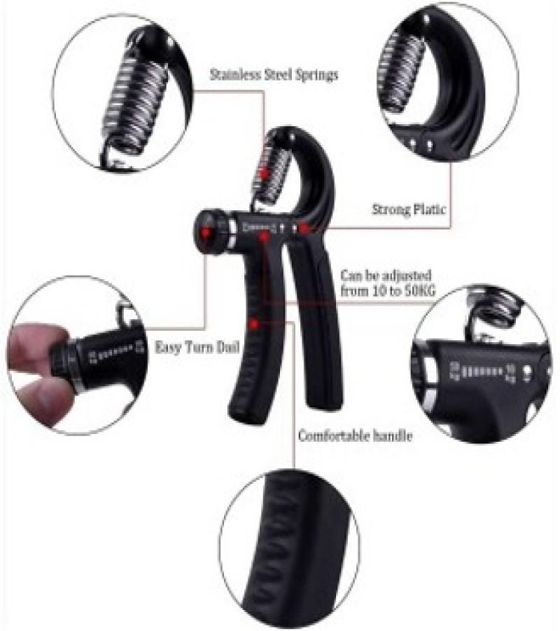 Adjustable spring hand gripper